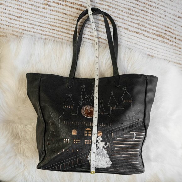 Disney x Danielle Nicole Cinderella Castle Tote Bag | Black Fairytale Purse - Picture 11 of 13